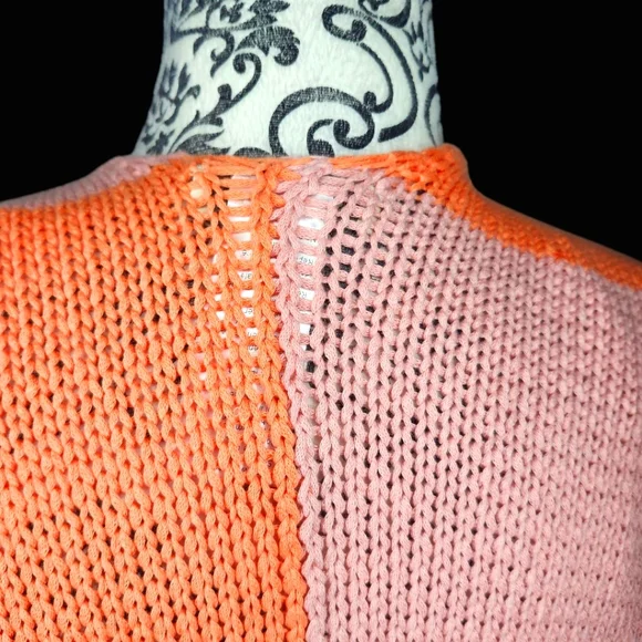 COCOGIO Colorblock Open Front Shawl - One Size - Picture 6 of 8